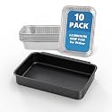 Grease Catch Pan Kit with 10 Liners for Weber Spirit &amp; Genesis II, Black
