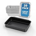 Grease Catch Pan Kit with 20 Liners for Weber Spirit &amp; Genesis II, Black
