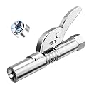 Grease Gun Tip Grease Gun Coupler Fittings Upgraded To 12,000 Psi Heavy Duty Grease Nozzle Coupler Quick Lock And Release,Compatible With All Grease Guns 1/8" Npt Fittings Ends Grease Gun Accessories