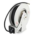 Grease Hose Reel 1/4" x 50', Retractable Dual-Arm Steel Reel
