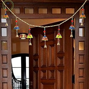 great art torans for entrance door home decoration mandir decor with hanging door decoration items weddinghandicraft and office decor latest bandarwal festive diwalilength 36 inch-style-4