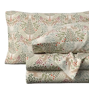 Great Bay Home Christmas Flannel Sheet Set