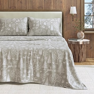 Great Bay Home Flannel Sheet Set Twin