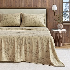 100 Cotton Winter Lodge Flannel Sheet Set