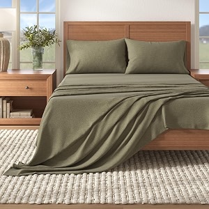 Great Bay Home Flannel Sheet Set Twin