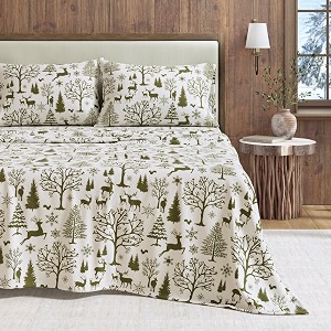 Great Bay Home Flannel Sheet Set Full