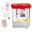 Great Northern Popcorn Foundation Countertop 8oz Popcorn Machine, Red