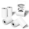 6 Rolls 57x30mm Thermal Sticker Paper Rolls Mini Printer Stickers