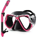 Greatever Snorkeling Gear for Adults Kids, Dry Snorkel Mask Set Anti-Fog