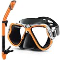 Greatever Snorkeling Gear for Adults Kids, Dry Snorkel Mask Set Anti-Fog