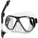 Greatever Snorkeling Gear for Adults Kids, Dry Snorkel Mask Set Anti-Fog