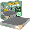 Greaton, 8” Full Box Spring Only for Full Size Bed – Amish-Made in The USA – Solid Wood Mattress Foundation with Stable & Quiet Support – Flat-Packed & Easy Assembly