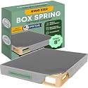 Greaton, 8” King Box Spring Only for King Size Bed – Amish-Made in The USA – Solid Wood Mattress Foundation with Stable &amp; Quiet Support – Flat-Packed &amp; Easy Assembly