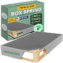 Greaton, 8” Twin XL Box Spring Only for Twin XL Size Bed – Amish-Made in The USA – Solid Wood Mattress Foundation with Stable & Quiet Support – Flat-Packed & Easy Assembly