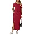 GRECERELLE 2026 Womens Summer Wrinkle-Free 2 Piece Skirt Sets with Pockets