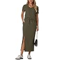 GRECERELLE 2026 Womens Summer Wrinkle-Free 2 Piece Skirt Sets with Pockets