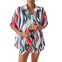 GRECIILOOKS Co Ord Set for Men | Trendy Night Dress for Boys | Shirt and Shorts Combo for Lounge | Stylish Summer and Travel Wear | Men's Matching Two-Piece for Vacation