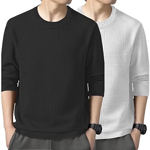 GRECIILOOKS Full Sleeve T Shirt for Men