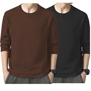 GRECIILOOKS Full Sleeve T Shirt for Men