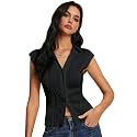 GRECIILOOKS Korean Tees for Women Tops