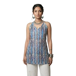 GRECIILOOKS Short Kurti for Women Floral
