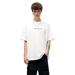GRECIILOOKS Mens Cotton Blend Oversized Fit T-Shirt