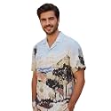 GRECIILOOKS Men39s Half Sleeve Rayon Shirt Stylish