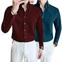 GRECIILOOKS Men39s Shirt Formal Button Down