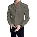 GRECIILOOKS Men39s Shirt Formal Button Down
