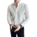GRECIILOOKS Men39s Shirt Formal Button Down
