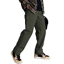 GRECIILOOKS Men Loose Low-Rise Baggy Cargo Pants