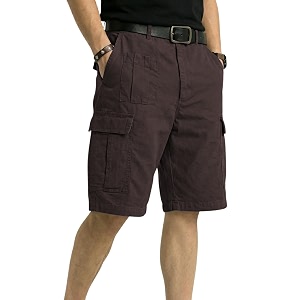 GRECIILOOKS MenS Cotton Cargo Shorts Lightweight Half