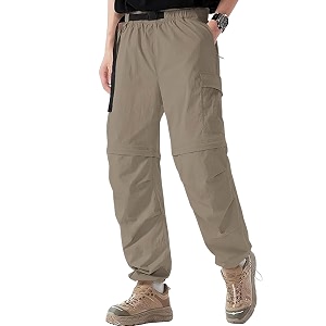 greciilooks mens cotton cargo pant casual convertible trousers lower for men 6 pocket drawstring waist