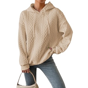 GRECIILOOKS Oversized Cotton Winter Hoodie T-Shirt
