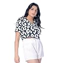 GRECIILOOKS Shirt for Womens Korean Casual Short
