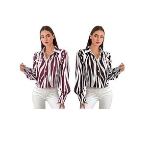 GRECIILOOKS Shirt for Women Stylish Long