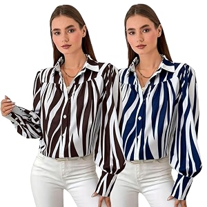 GRECIILOOKS Shirt for Women Stylish Long