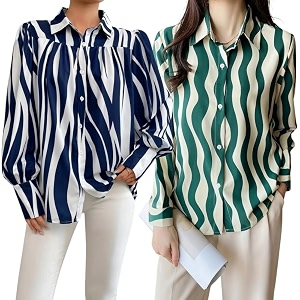 GRECIILOOKS Shirt for Women Stylish Long