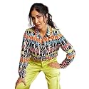 GRECIILOOKS Shirt for Womens Korean Casual Short