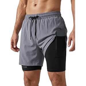 GRECIILOOKS Shorts for Men Running 2