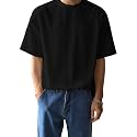 GRECIILOOKS Men39s Polycotton Textured Drop Shoulder Oversized
