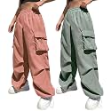 GRECIILOOKS Women39s Cargo PantsTrousers High Waist Cotton