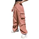 GRECIILOOKS Women39s Cargo PantsTrousers High Waist Cotton
