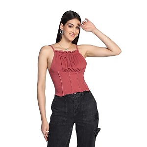 GRECIILOOKS Womens Regular Fit Tops Tops