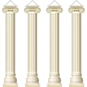 Greek Pillar Wall Decorations 4Pcs Medieval Photo Banner