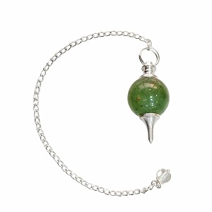 green aventurine crystal stone ball pendulum  natural stone of luck dowsing pendulum meditation tool  healing crystal for reiki chakra balancing amp feng shui  vastu decorative item for home