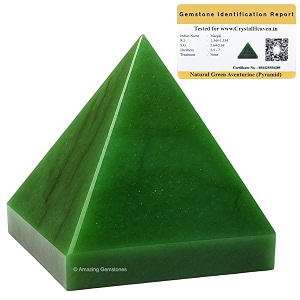 green aventurine pyramid - 1534 inch crystal pyramid for positive energy vastu reiki feng shui and chakra healing energy balancing