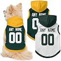Green Bay Dog Clothes Custom Jersey Style Dog Hoodie for Pet