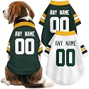 Green Bay Dog Clothes Custom Name Number T Shirt for Dog Gifts