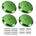 Green Corvette Jack Pucks Floor Jack Pads, 4 Pack